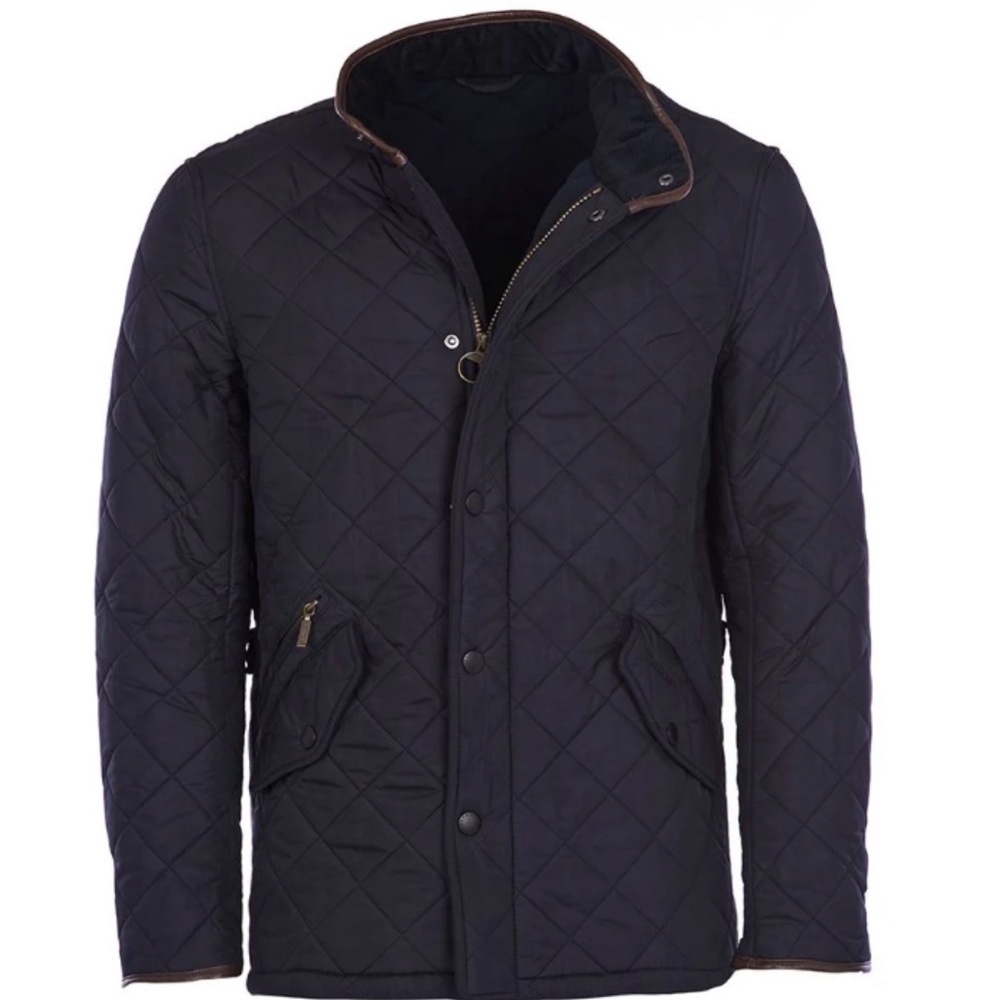Barbour Powell Quilted Jacket (Navy, Size Large)